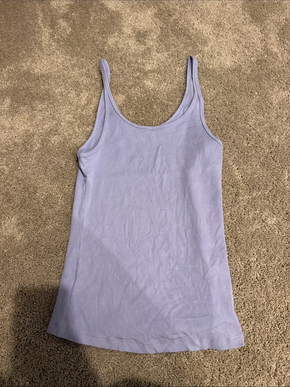 ALO Yoga Ribbed Scoop Tank in Light blue